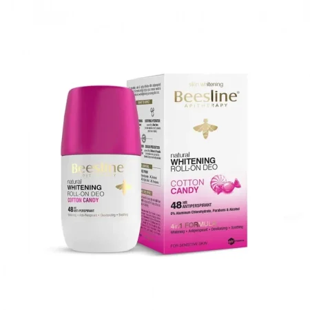 مجموعة بيزلَين للتفتيح رول أون مزيل عرق طبيعي ٤٨ ساعة ٥٠مل -Beesline Whitening Roll On Deo Collection