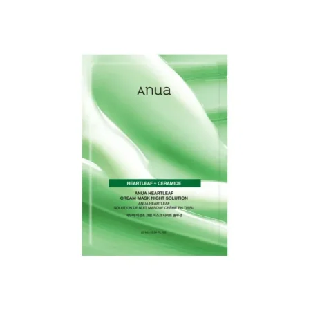 أنوا ماسك كريم ليلي بخلاصة الهارتليف + السيراميد (25 مل) - Anua Heartleaf + Ceramide Cream Mask Night Solution (25ml)