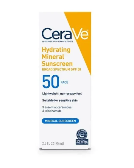 Cerave Hydrating Mineral Sunscreen BROAD SPECTRUM SPF 50