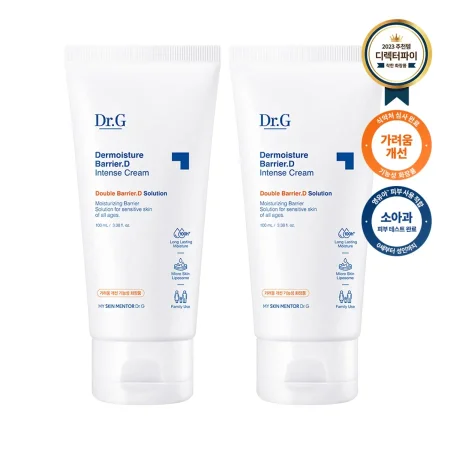 كريم د.جي ديرمويستشر باريير.D انتنس (100 مل * 2 ) -  Dr.G Dermoisture Barrier.D Intense Cream