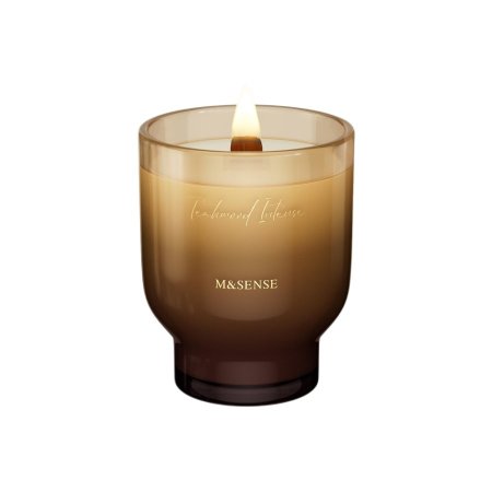 شمعة معطرة من M&SENSE برائحة خشب الساج المكثفة 280غ - M&SENSE Teakwood Intense Scented Candle 280g